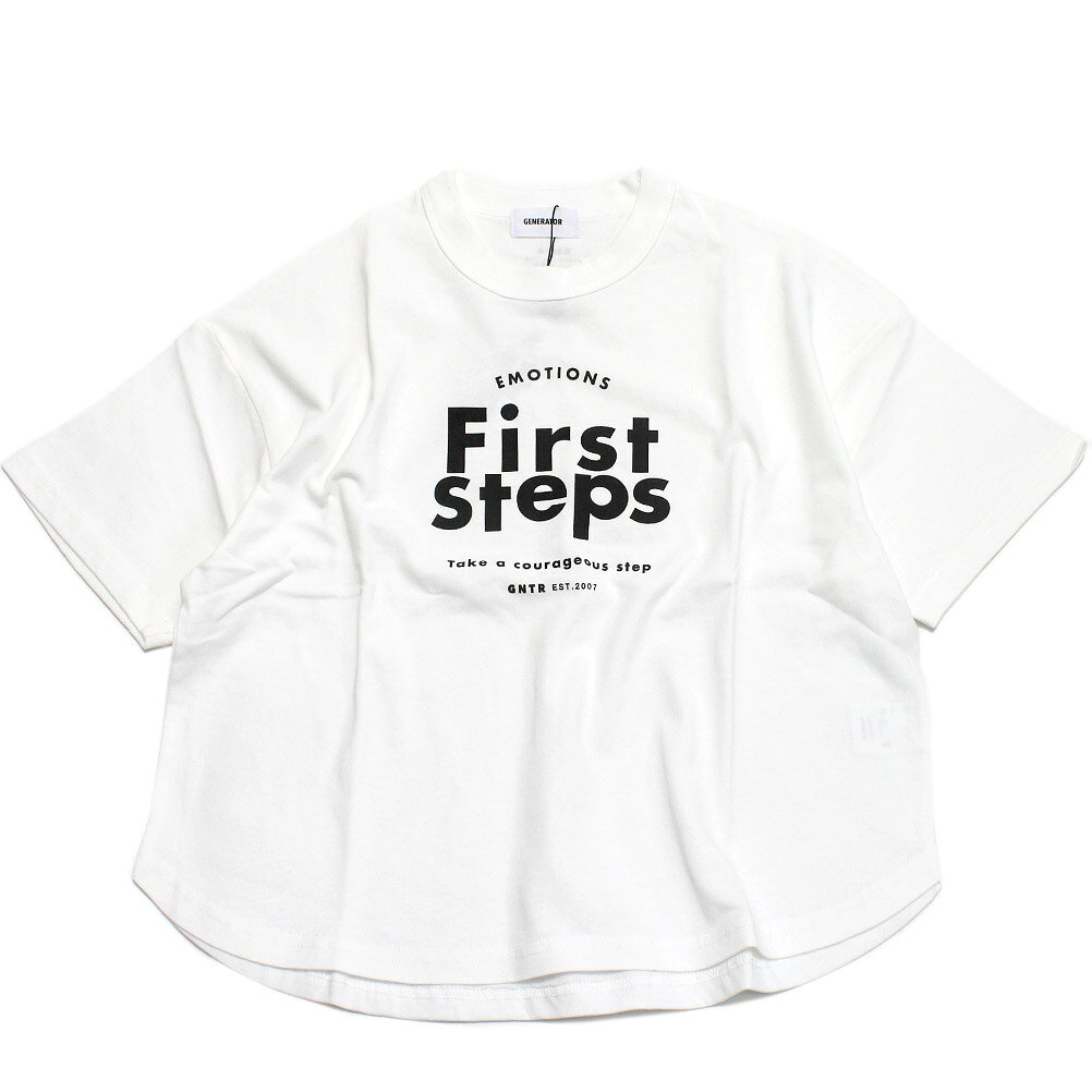 樂天商城 - 【ジェネレーター/子供服/GENERATOR/ジュニア 】 First Steps Tシャツ ホワイト(WH)