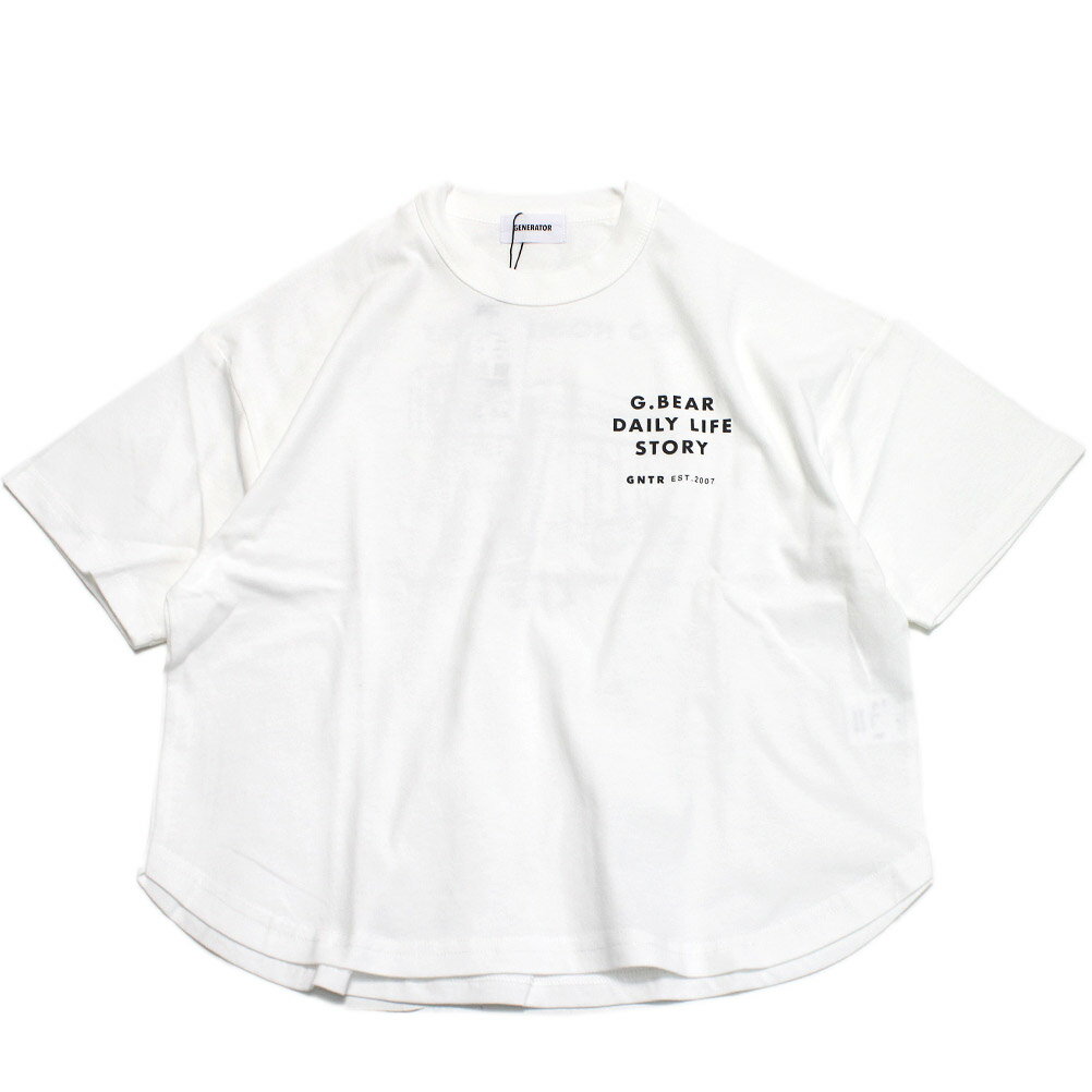 樂天商城 - 【ジェネレーター/子供服/GENERATOR/ジュニア 】 G.BEAR Tシャツ ホワイト(WH)