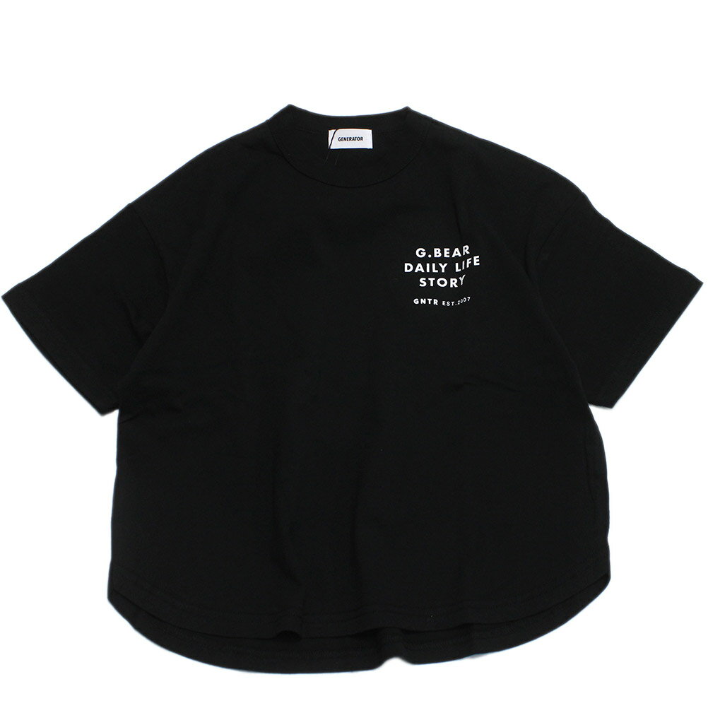 樂天商城 - 【ジェネレーター/子供服/GENERATOR/ジュニア 】 G.BEAR Tシャツ ブラック(BK)