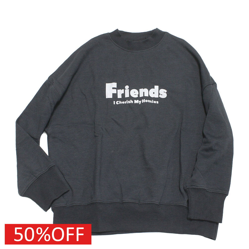 【JEANS.B/ジーンズベー】 セール 【50%OFF】 FRIENDS トレーナー チャコールグレー(CG)