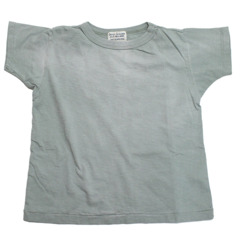 T-Shirts （Long-Sleeved） - 【子供服/デニムダンガリー/DENIM DUNGAREE/親子/デニム＆ダンガリー/DD】 ビンテージテンジク WE TEE 28LGN淡緑