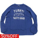 【SECONDセカンド/子供服/アウトドア/カジュアル/キッズ/ジュニア】 セール 【50%OFF】 YUMMYロングTEE ブルー(BL)(4)
