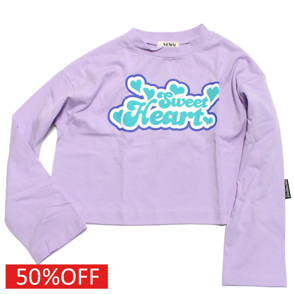 【ニードルワークス/ジュニア服/NEEDLEWORKS】 セール 【50%OFF】 【NeWo】レトロロゴショート丈Tシャ..