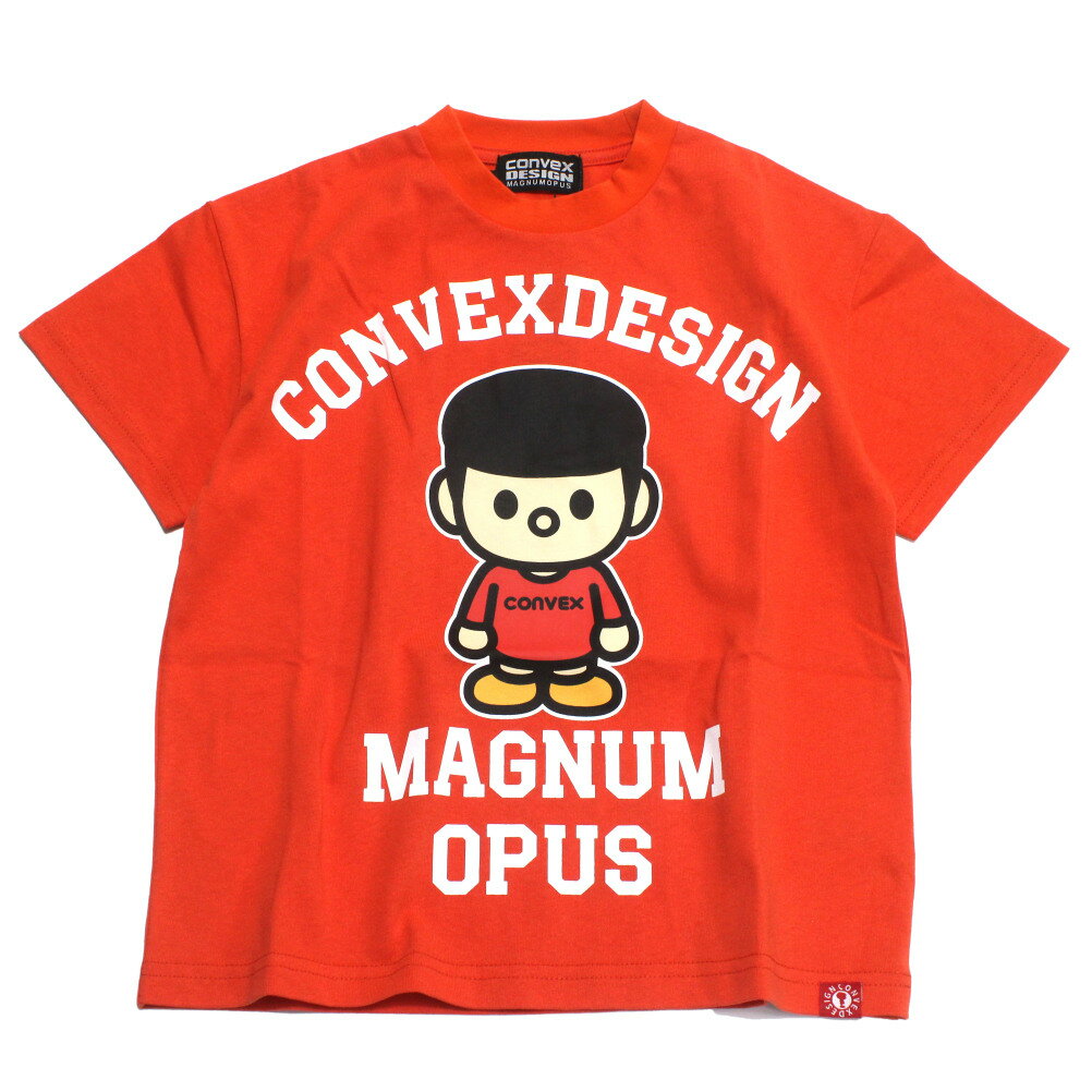樂天商城 - 【コンベックス/CONVEX/子供服/ジュニア/キッズ】 ディフォルメMUTAN Tシャツ アカ(4)
