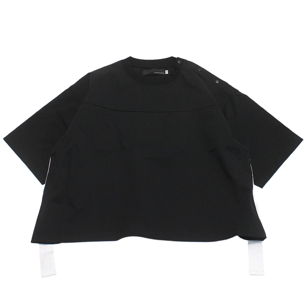 T-Shirts （Half Sleeves） - 【nunuforme/ヌヌフォルム/レディース/キッズ/子ども服】 サイドテープT ブラック