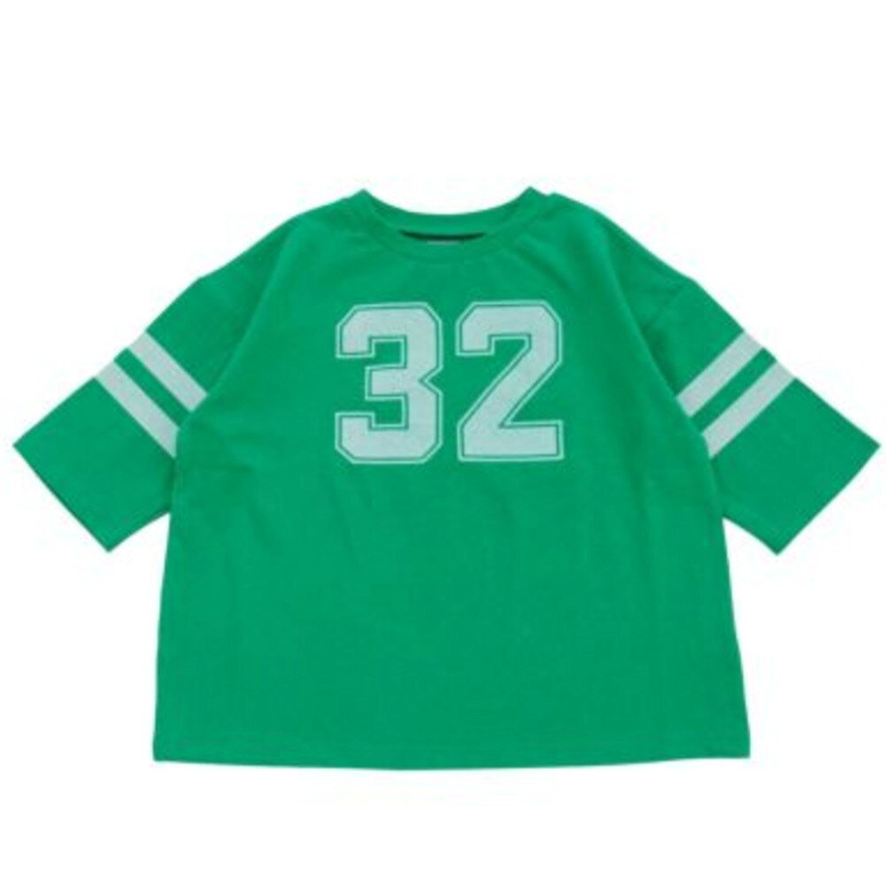 T-Shirts （Half Sleeves） - 【ocean＆ground/オーシャンアンドグラウンド/子供服/ベビー/キッズ/ジュニア】 ナンバリングビッグロンT グリーン(GR)