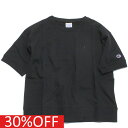 【Champion/チャンピオン/メンズ/レディース】 セール 【30%OFF】 【WOMENS】SHORT SLEEVE スウェットTシャツ ブラック(90)(4)