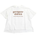  あす楽 properness ビッグTシャツ ホワイト(WH)