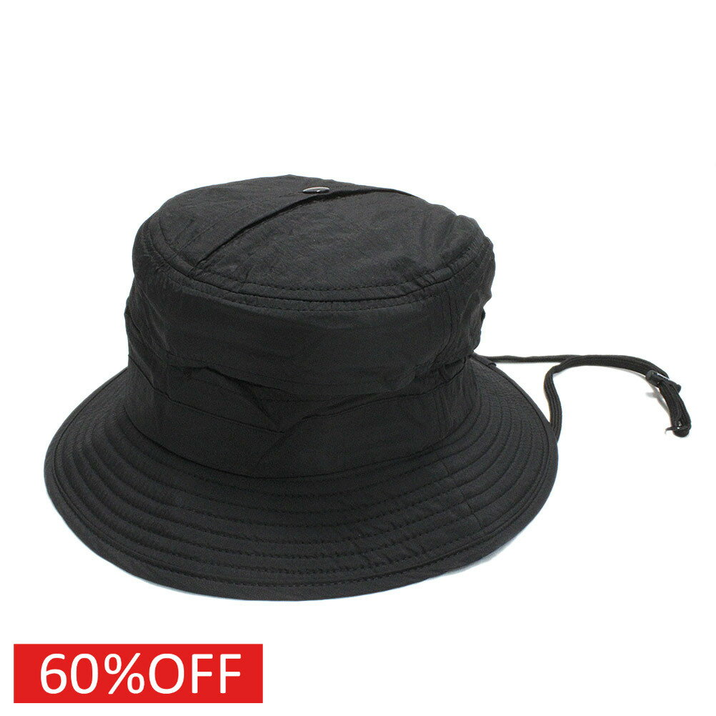 【子供服/ミニマル/minimal/キッズ服/アウトドア/SDGs】 セール 【50%OFF】 【撥水】コンパクト収納ハット クロ(80)