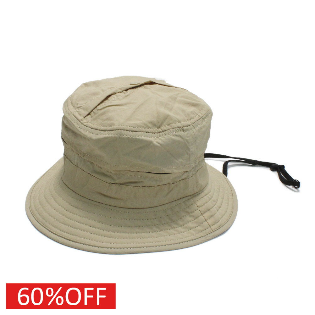 【子供服/ミニマル/minimal/キッズ服/アウトドア/SDGs】 セール 【50%OFF】 【撥水】コンパクト収納ハット ベージュ(22)