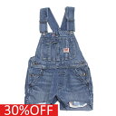 【ゴートゥーハリウッド GO TO HOLLYWOOD/子供服/親子】 セール 【30%OFF】 ワークデニム ショートオール 14BLブルー