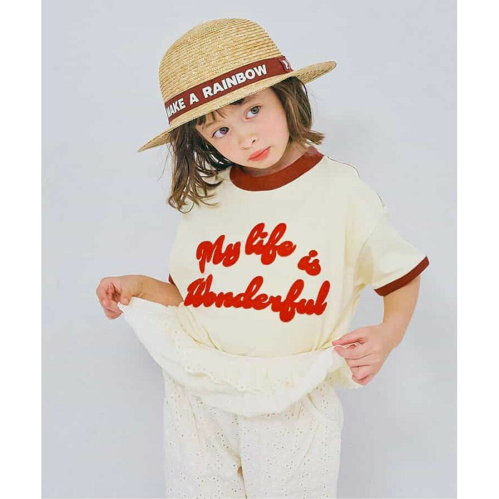 【p.premier/ピードットプルミエ/子供服】 セール 【50%OFF】 フェルトロゴリンガ...