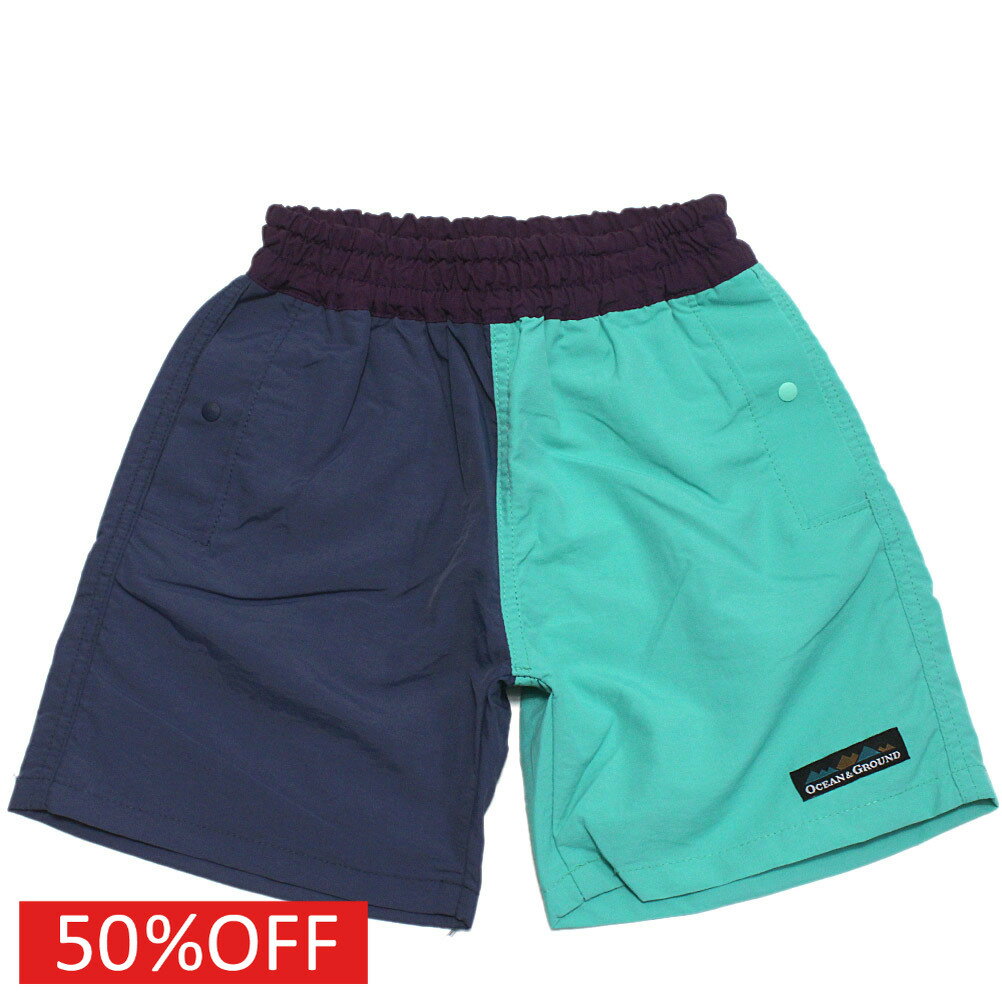 Other - 【ocean＆ground/オーシャンアンドグラウンド/子供服/ベビー/キッズ/ジュニア】 セール 【50%OFF】 ウミヤマクレイジー夏ショーツ ネイビー(NV)