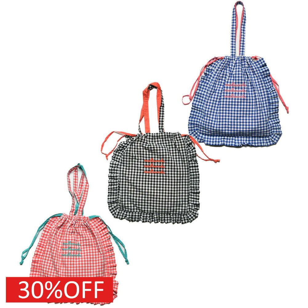 其它 - 【ニードルワークス/ジュニア服/NEEDLEWORKS】 セール 【30%OFF】 ブロードギンガムフリルBAG
