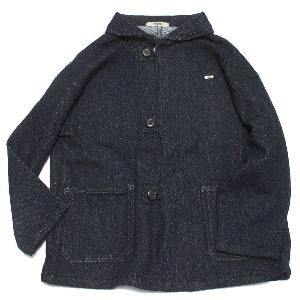 【フィス/FITH/子供服/親子/フィスベビー/FITH社】 あす楽 11oz スラブデニム ジャケット 4NV紺