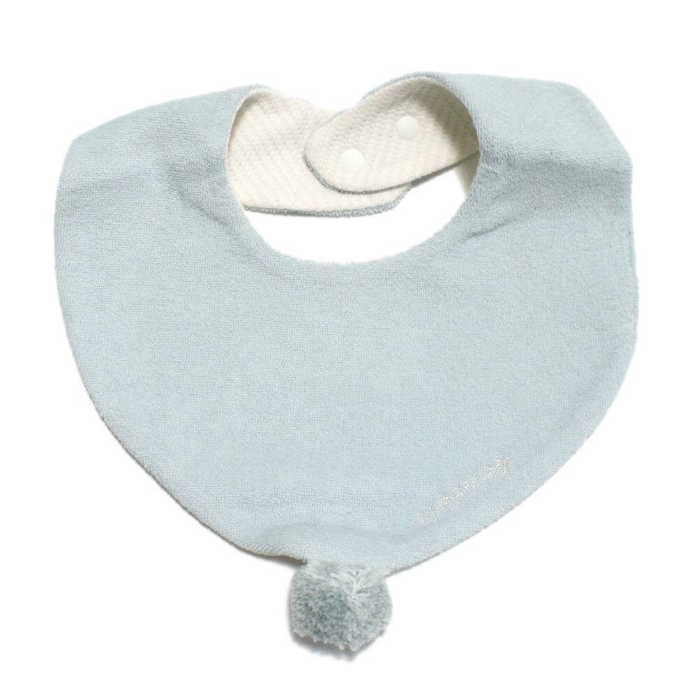 【mocmof/モクモフ/ベビー/出産祝い】 ポンポン スタイ(COLORS) ミント(MI)