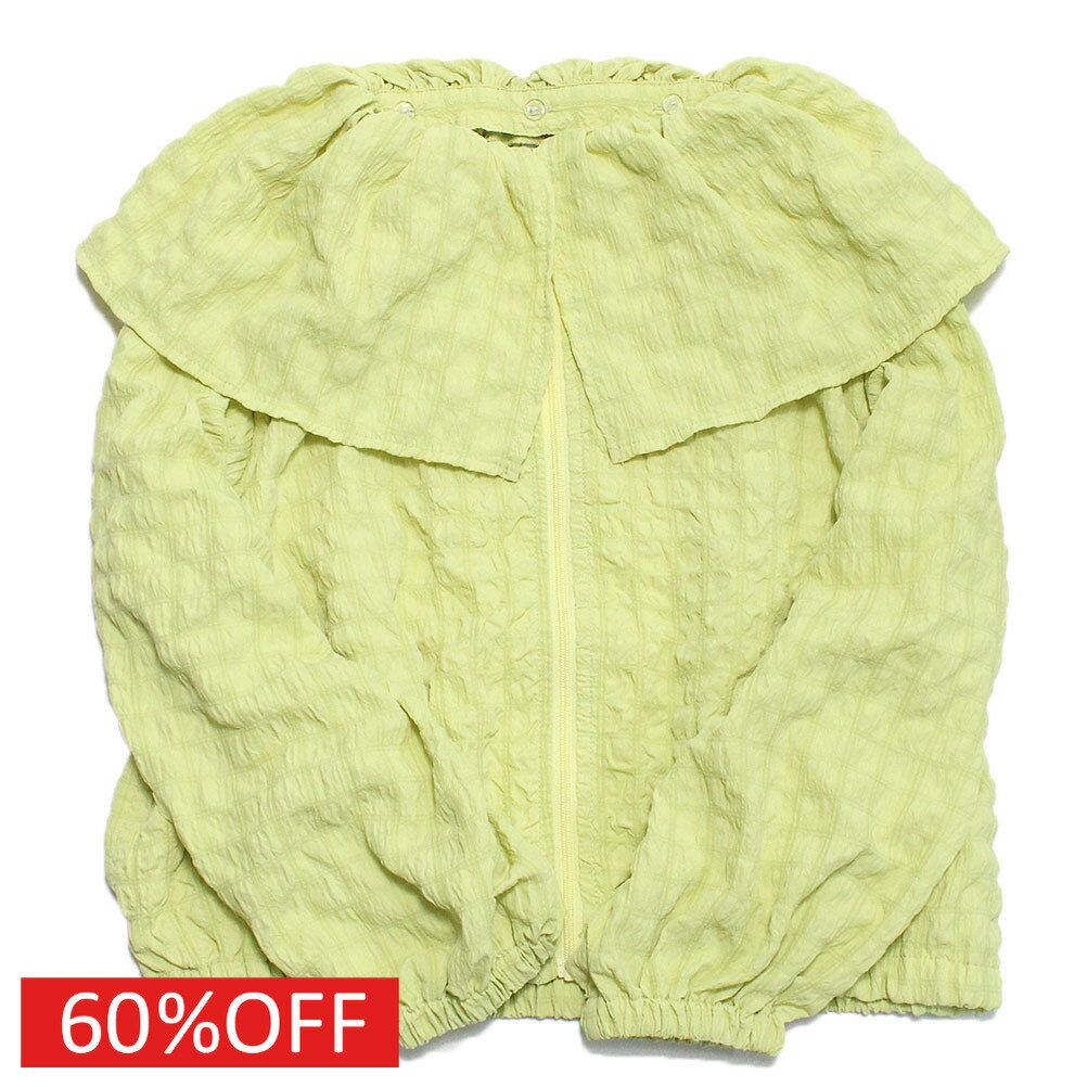 樂天商城 - 【マルーク/maarook/ベビー服/子供服/Wonder apartment】 セール 【60%OFF】 スクエアシャーリングフリルカラーJK イエロー(8)