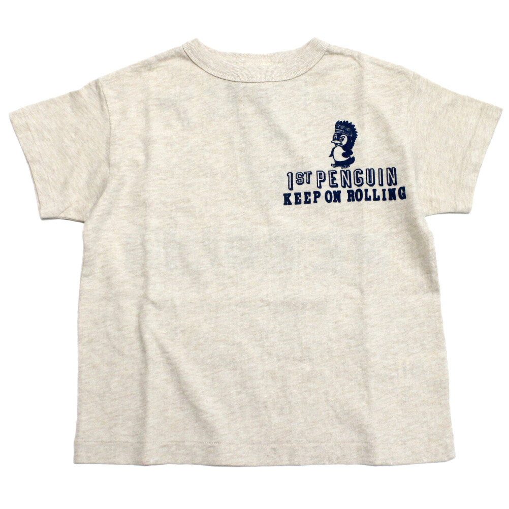 Rakuten - 【子供服/デニムダンガリー/DENIM DUNGAREE/親子/デニム＆ダンガリー/DD】 テンジク PENNIE ワッペン TEE 11OW生成
