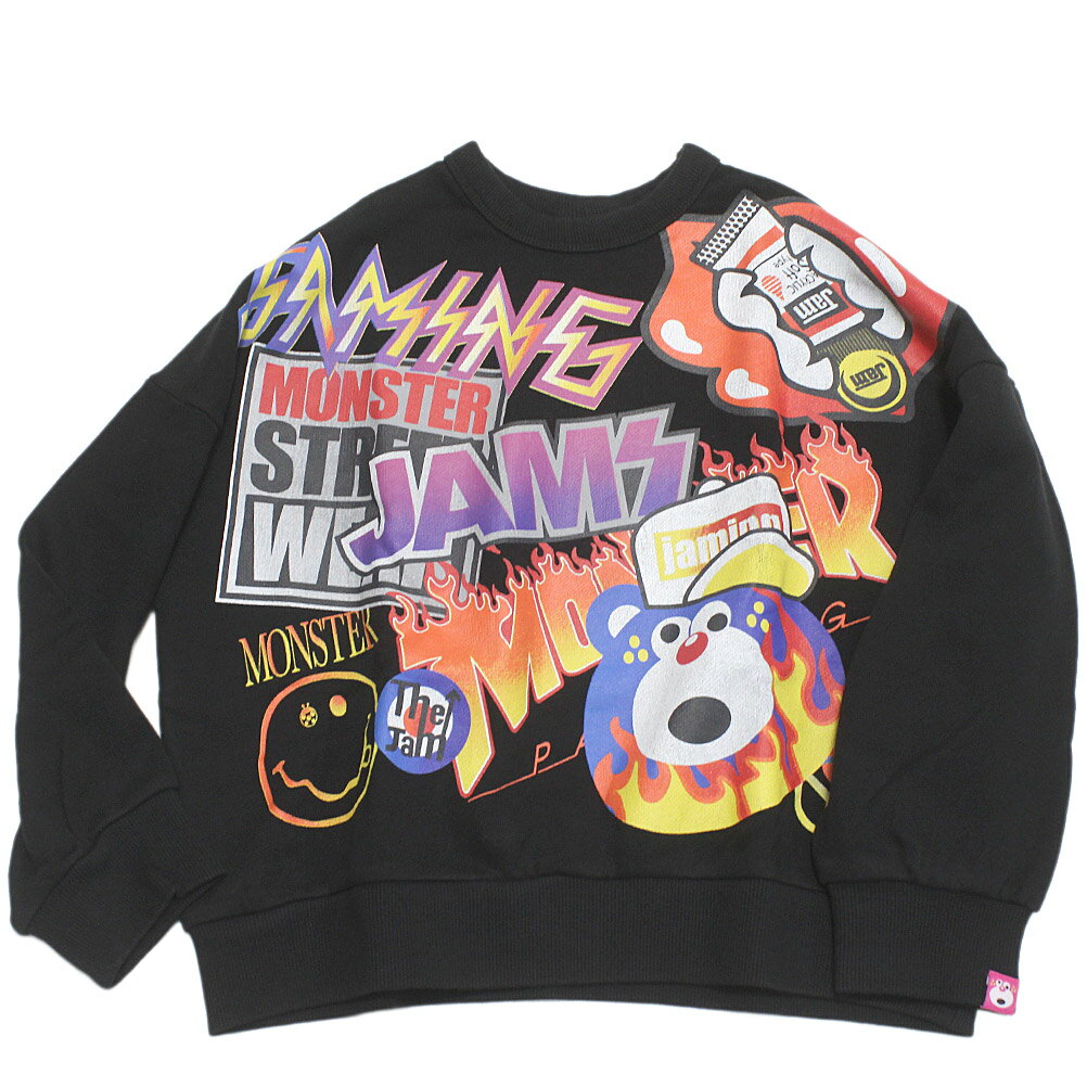 “ジャム”のJAMロック ワイドトレーナー・ロックバンドをモチーフにしたカラフルなデザイン・発色のいいラバープリントで存在感バツグン・ロックバンドのロゴを思わせるバックプリントも◎・ゆとりのあるワイドシルエット本体　綿100%リブ部分　綿95%　ポリウレタン5%オフホワイトメーカー希望小売価格はメーカー商品タグに基づいて掲載しています関連キーワード:子供服 キッズ トドラー ジュニア Jr 男子 男児 男の子 女子 女児 女の子 ガールズ ボーイズ ユニセックス きょうだい 兄弟 姉妹 大人 レディース リンクコーデ お揃い ブラック 90cm 100cm 110cm 120cm 130cm 140cm 150cm S(160)cm M(170)cm L(UNISEX)cm jam5225220トップ&nbsp;>&nbsp;ブランド一覧&nbsp;>&nbsp;サ&nbsp;>&nbsp;ジャム(JAM)トップ&nbsp;>&nbsp;アイテム一覧&nbsp;>&nbsp;トップス&nbsp;>&nbsp;トレーナートップ&nbsp;>&nbsp;レディース&nbsp;>&nbsp;トップス&nbsp;>&nbsp;トレーナーサイズ(cm)90100110120130140150S(160)M(170)L(UNISEX)着丈(BC)35.5384044475155606162身幅43444547505355576163ゆき丈45515461637073787982採寸結果は全てセンチ表記です。商品により多少の誤差がございます。目安とお考え下さい。※BCはバックセンター（首から裾までの後中心）です。※SNPはサイドネックポイント（肩から裾までの直線で計測した長さ）です。生地の透け感なしあり生地の厚み薄手普通厚手生地の伸縮性なしややありありa174a175a178a245a246a249a252a293a