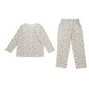 【ocean&ground/オーシャンアンドグラウンド/子供服/ベビー/キッズ/ジュニア】 GIRL’Sソウガラ長袖パジャマ フラワー(FL)