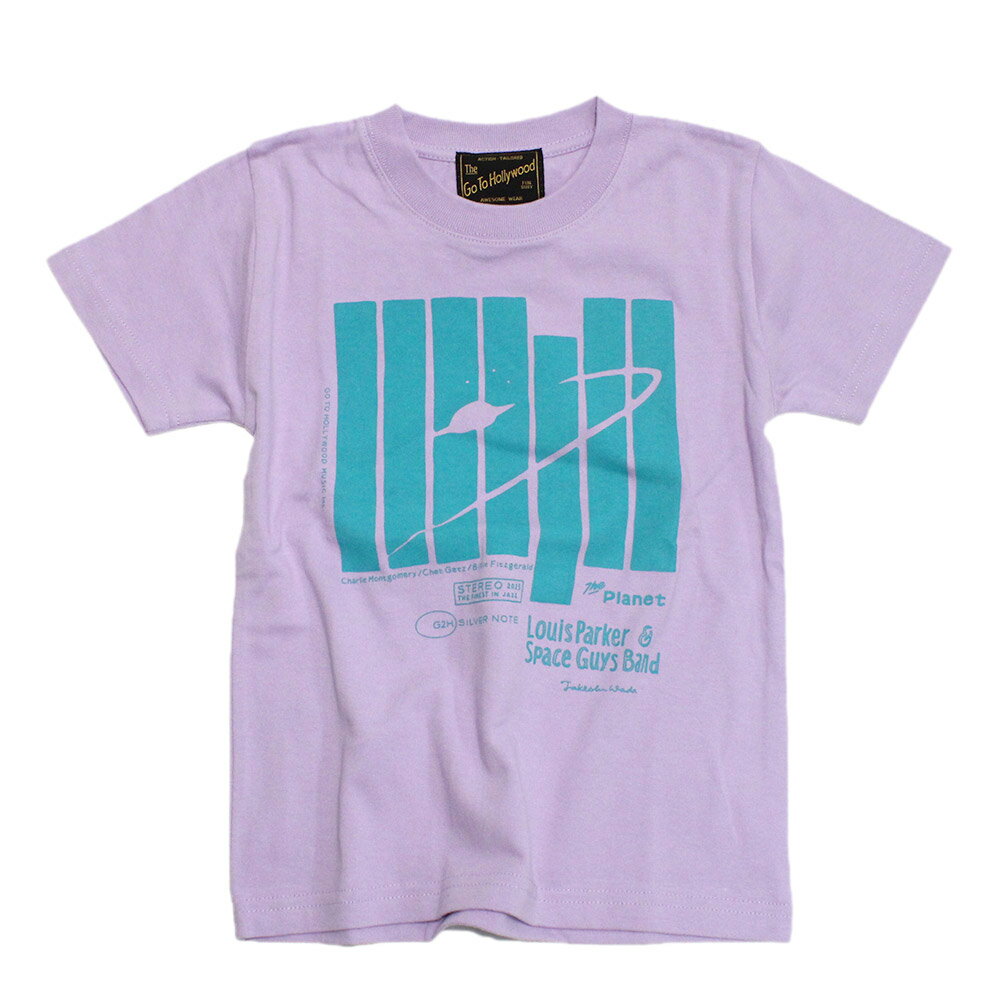 【ゴートゥーハリウッド GO TO HOLLYWOOD/子供服/親子】 あす楽 テンジク GTH スペースMUSIC TEE 12PLパープル