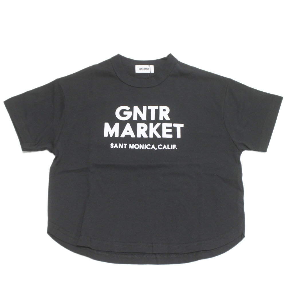 Rakuten - 【ジェネレーター/子供服/GENERATOR/ジュニア 】 セール 【50%OFF】 GNTR MARKET Tシャツ ブラック(BK)