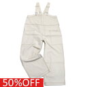 【子供服/ジュニア/アンディニー/undeny./キッズ/大人/女の子】 セール 【50%OFF】 あす楽 デッキサロペット アイボリー(IV)