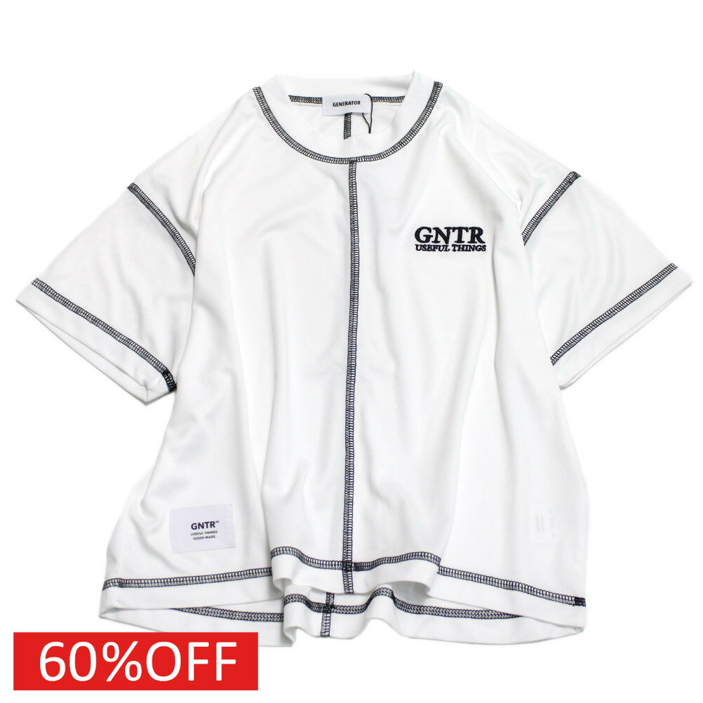 【ジェネレーター/子供服/GENERATOR/ジュニア 】 セール 【60%OFF】 切り替えドライTシャツ ホワイト(WH)