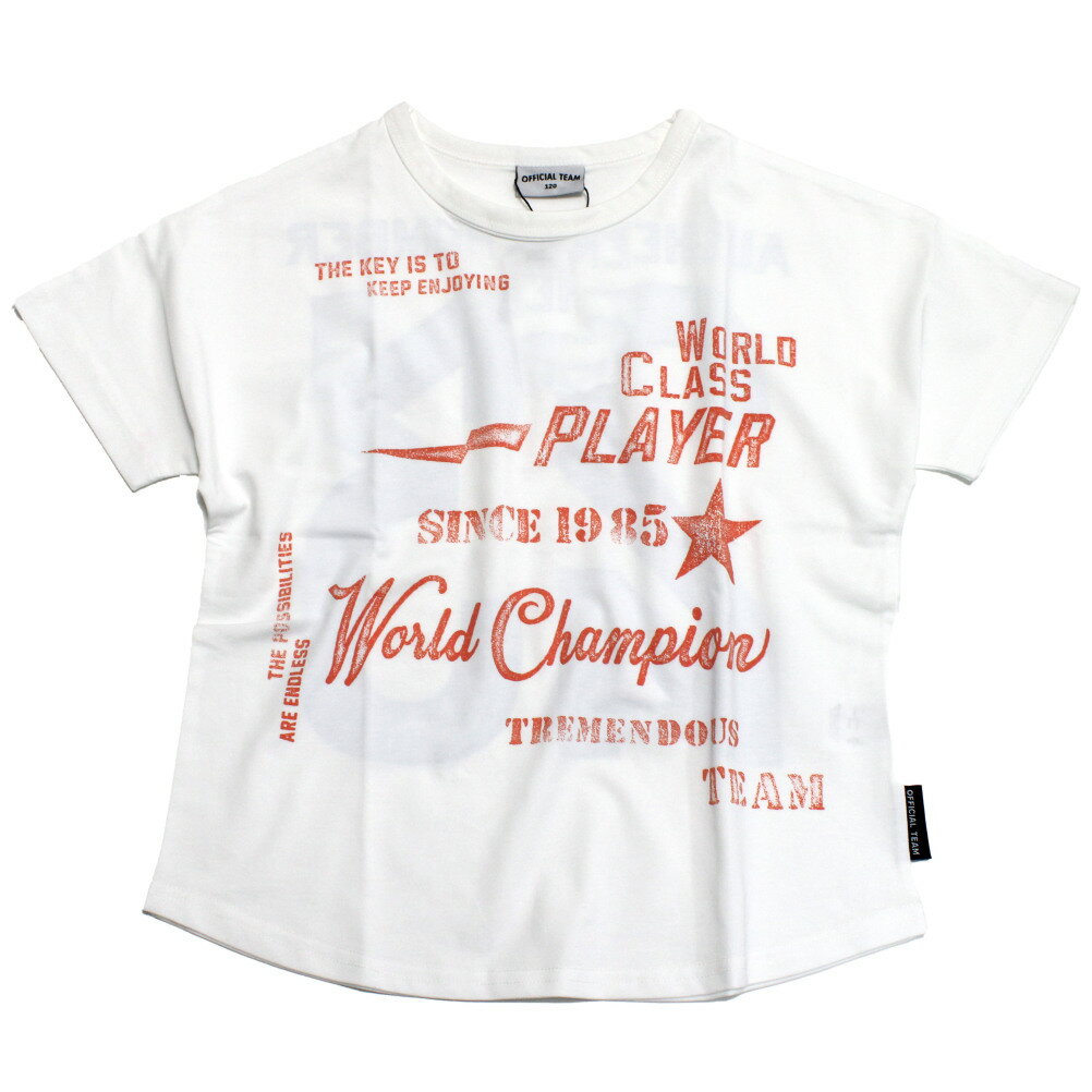 Rakuten - 【オフィシャルチーム OFFICIALTEAM】 クールタッチ両面ロゴドルマンTシャツ ホワイト