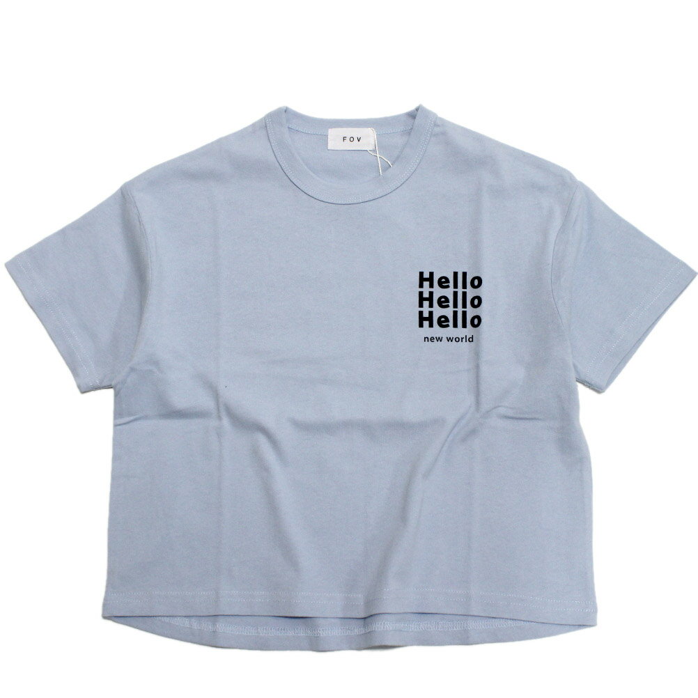 Rakuten - 【FOV/フォブ/こども服/キッズ/親子/カジュアル】 Hello Tシャツ サックス(SA)
