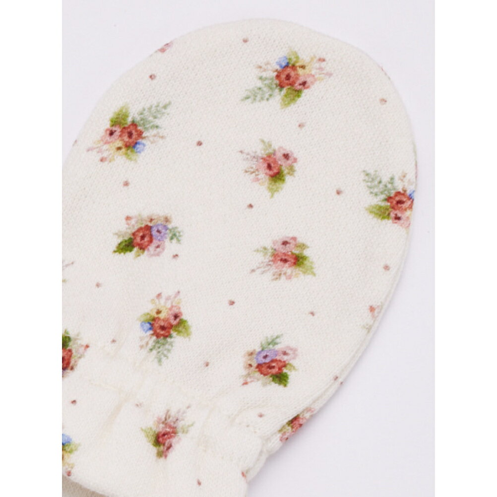 【ocean＆ground/オーシャンアンドグラウンド/子供服/ベビー/キッズ/ジュニア】 【La stella/ラステラ】ソウガラベビーミトン アイボリー(IV)