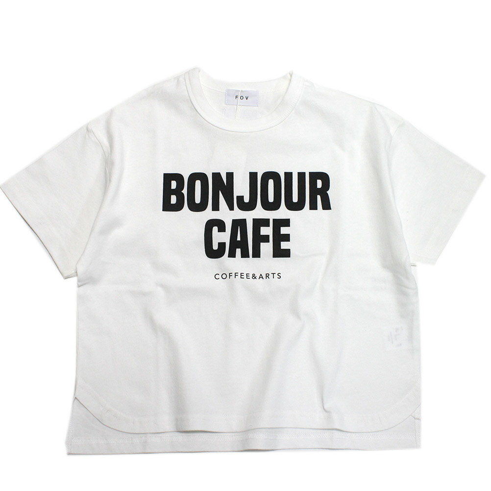 Rakuten - 【FOV/フォブ/こども服/キッズ/親子/カジュアル】 BONJOUR Tシャツ ホワイト(WH)