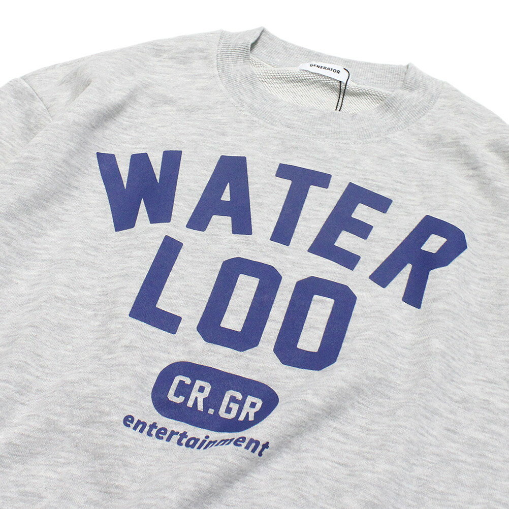 【ジェネレーター/子供服/GENERATOR/ジュニア 】 セール 【60%OFF】 CRGR WATER LOO トレーナー【LIMITED EDITION】 トップグレー(TG)