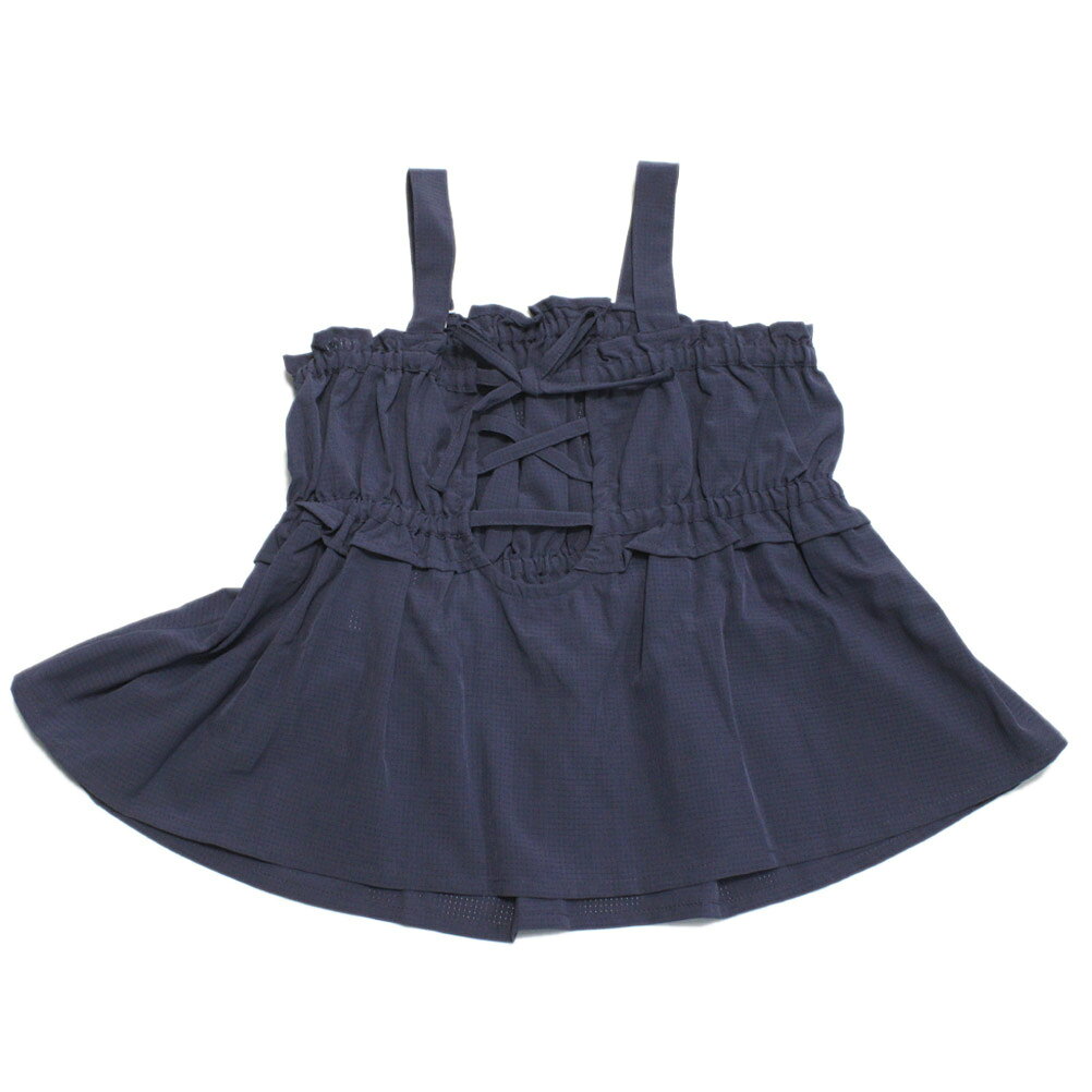 子供服ミリバールの【ニードルワークス/ジュニア服/NEEDLEWORKS】 【NeWo】フリルビスチェ ネイビー｜アングル3