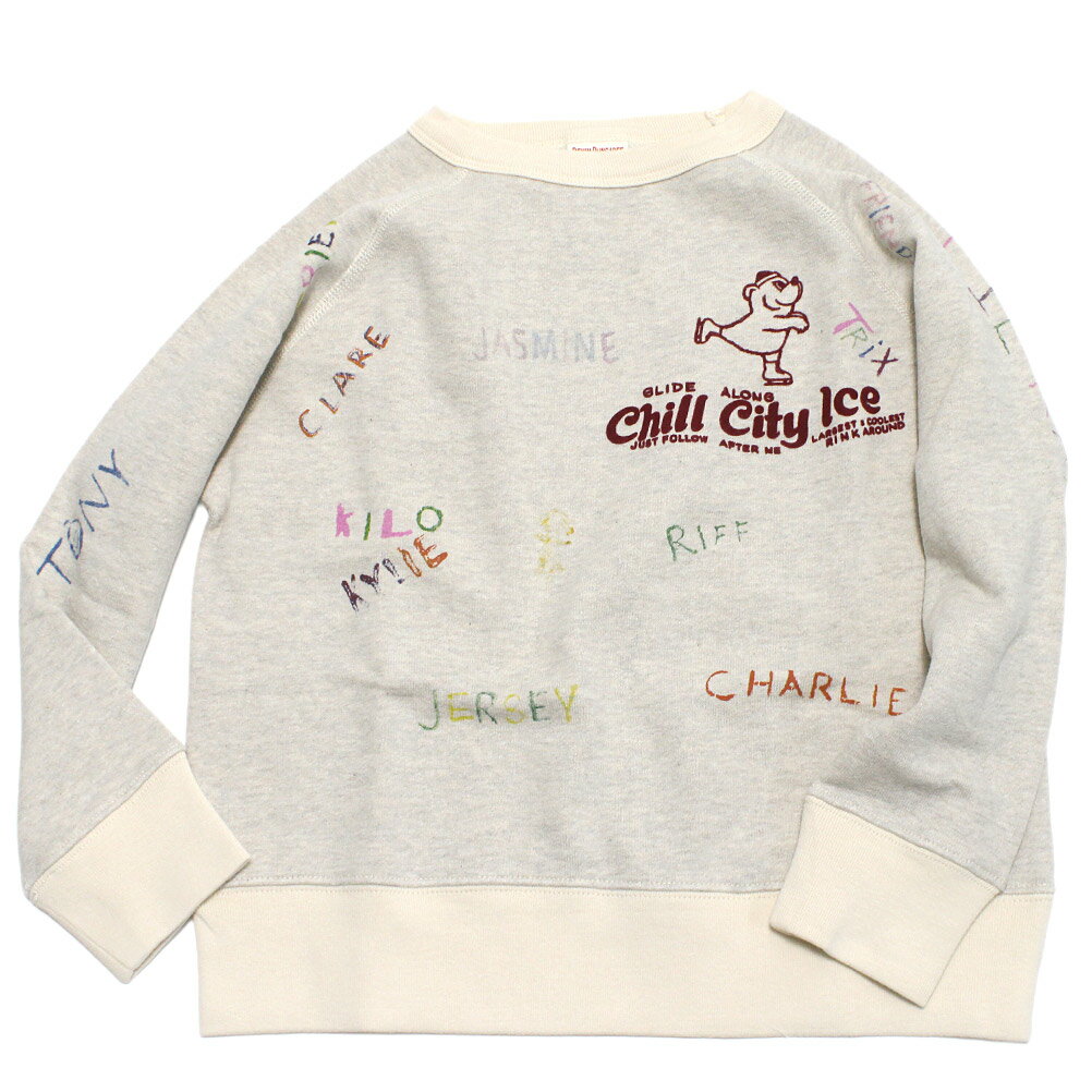 【子供服/デニムダンガリー/DENIM DUNGAREE/親子/デニム＆ダンガリー/DD】 ウラケ FRIENDS スウェット ..