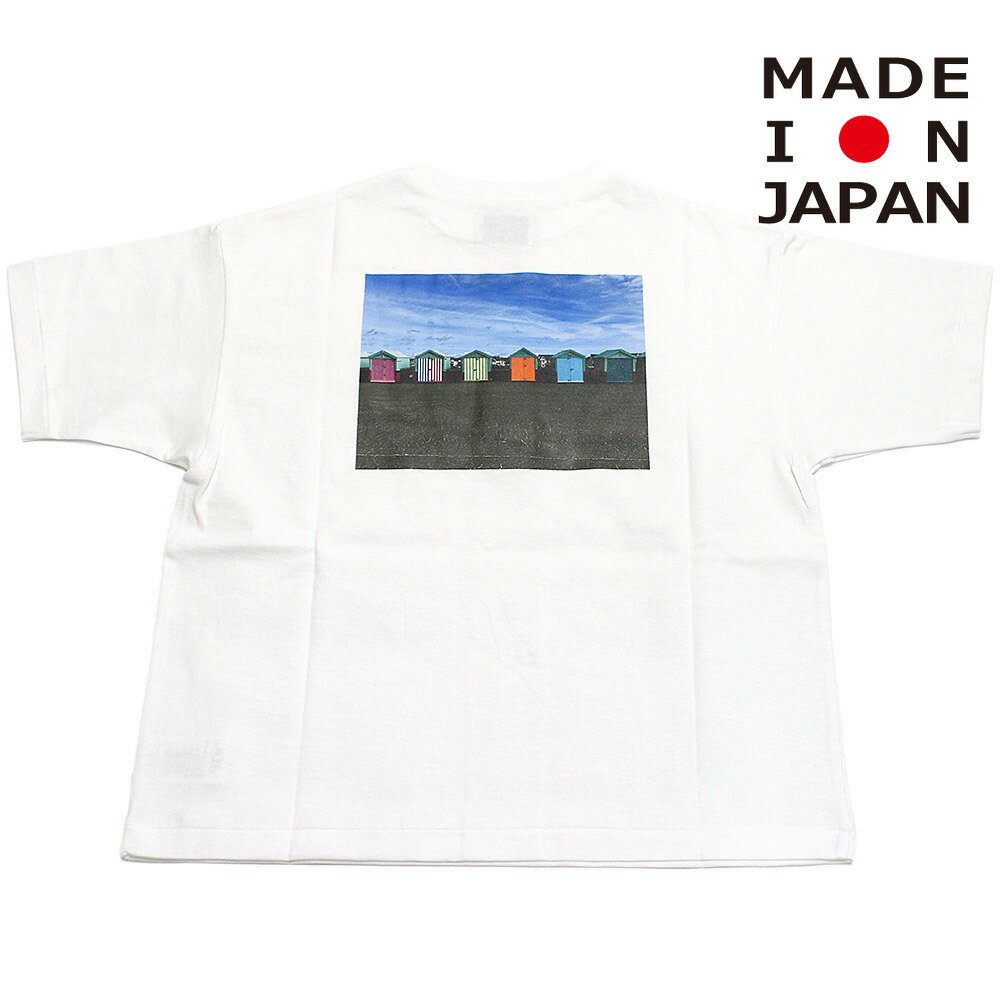 子ども服　EASTENDHIGHLANDERS　イーストエンドハイランダーズ　日本製 バックプリントTシャツ ホワイト(WHT)