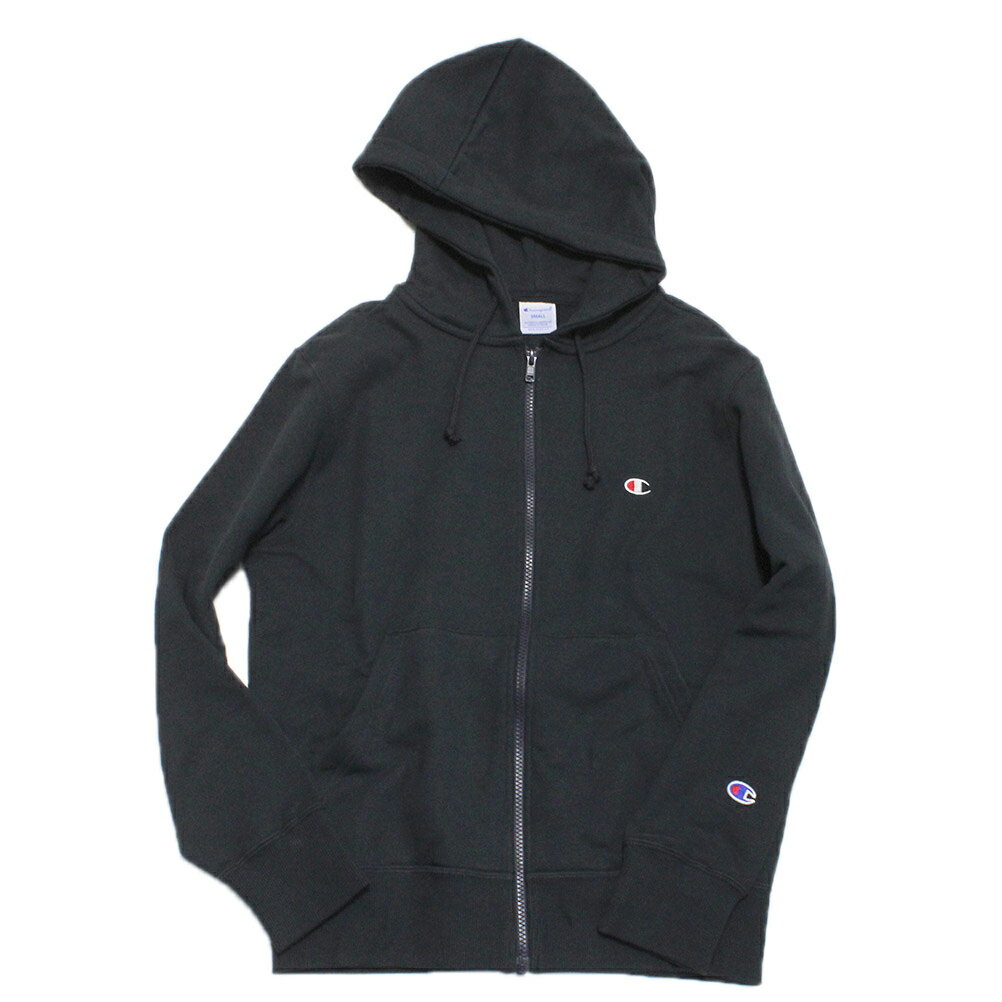  あす楽 ZIP HOODIED SWEATシャツ ネイビー(370)