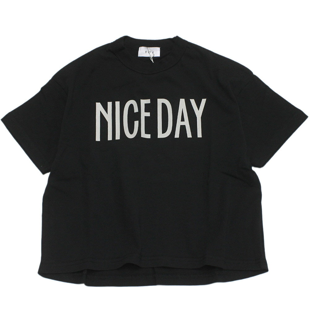 Rakuten - 【FOV/フォブ/こども服/キッズ/親子/カジュアル】 NICE DAY Tシャツ ブラック(BK)