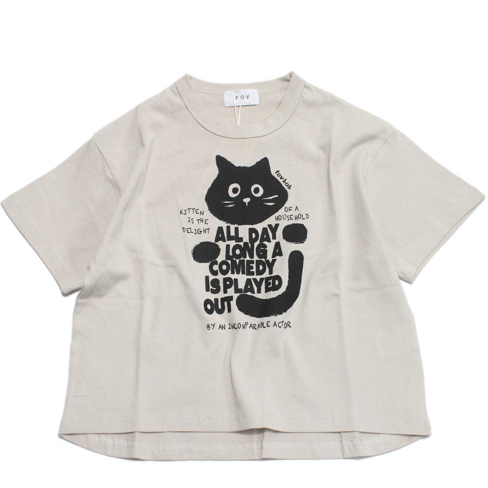 樂天商城 - 【FOV/フォブ/こども服/キッズ/親子/カジュアル】 【FOV BOB】 CAT Tシャツ サンド(SD)
