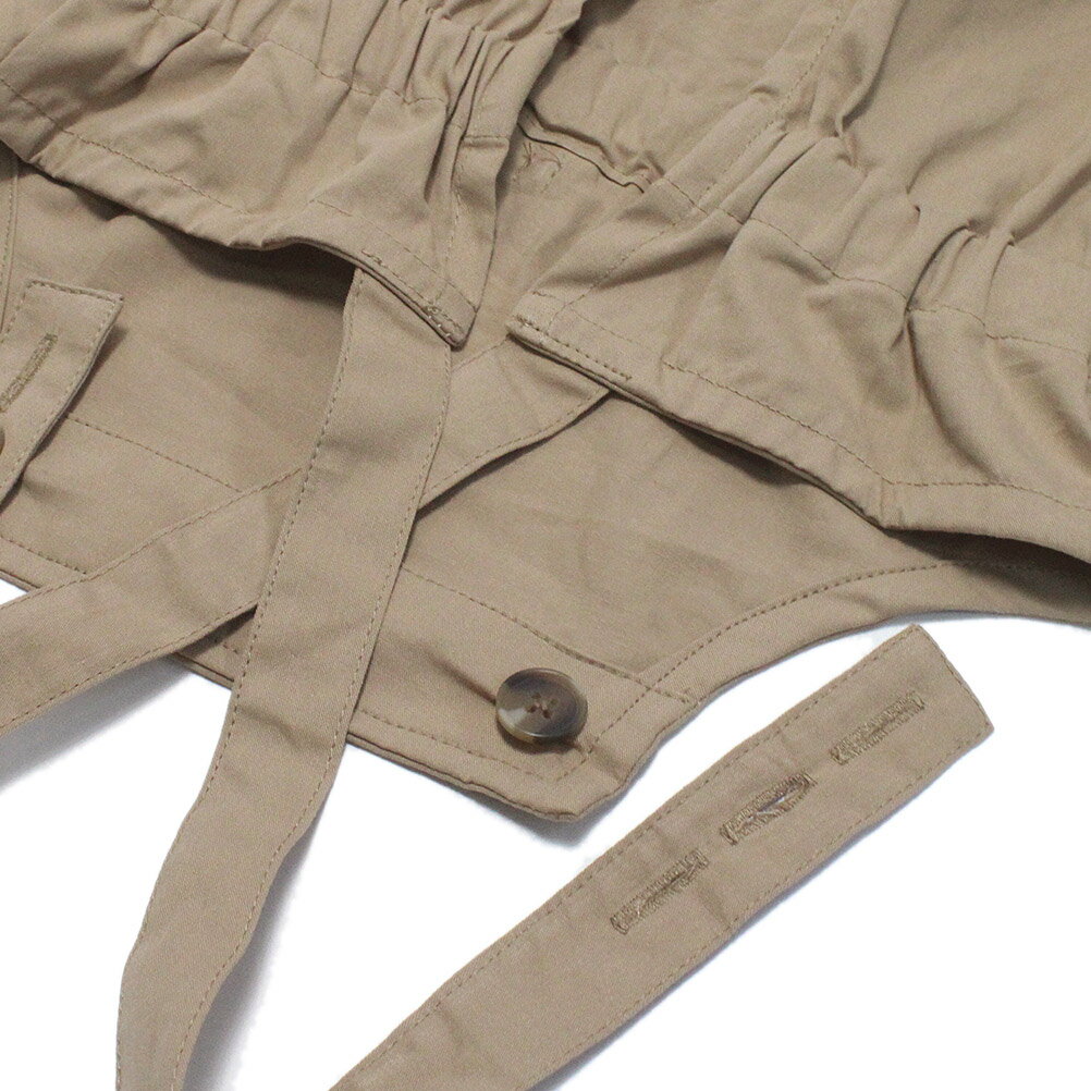 【ocean&amp;ground/オーシャンアンドグラウンド/子供服/ベビー/キッズ/ジュニア】 タックフレアエプロンSET ベージュ(BE)