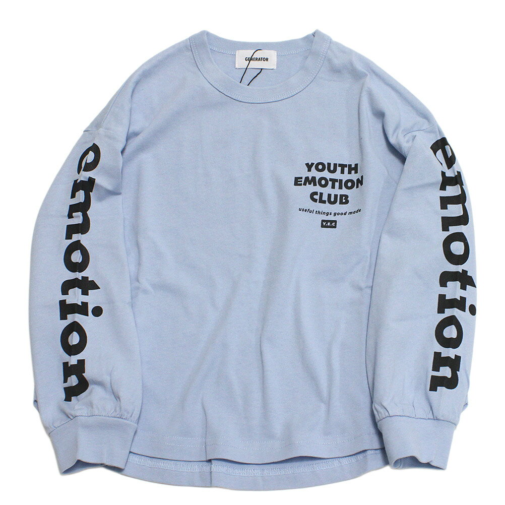 樂天商城 - 【ジェネレーター/子供服/GENERATOR/ジュニア 】 emotion L/S Tシャツ サックス(SA)