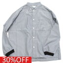 【FOV/フォブ/こども服/キッズ/親子/カジュアル】 セール 【30%OFF】 ストライプマオカラーシャツ グレー(GY)