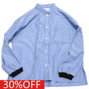 【FOV/フォブ/こども服/キッズ/親子/カジュアル】 セール 【30%OFF】 ストライプマオカラーシャツ ブルー(BL)