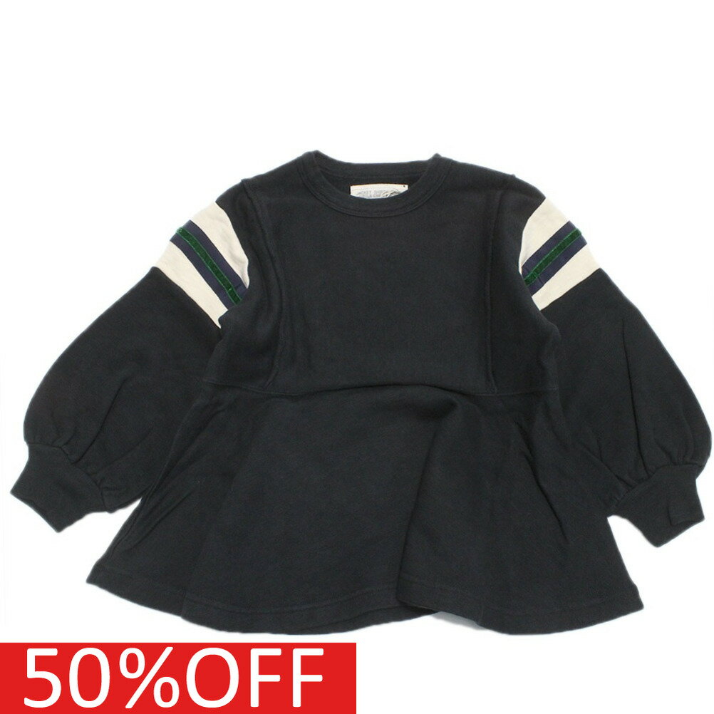 楽天子供服ミリバール【ゴートゥーハリウッド GO TO HOLLYWOOD/子供服/親子】 セール 【50％OFF】 あす楽 ウラキモウ パフスリーブ リメイク プルオーバー 2BK黒