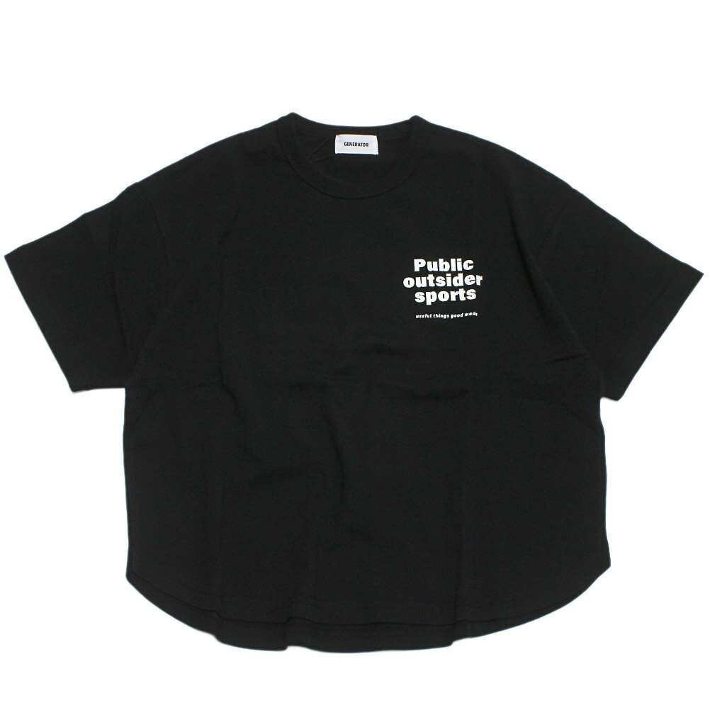 樂天商城 - 【ジェネレーター/子供服/GENERATOR/ジュニア 】 Public Tシャツ ブラック(BK)