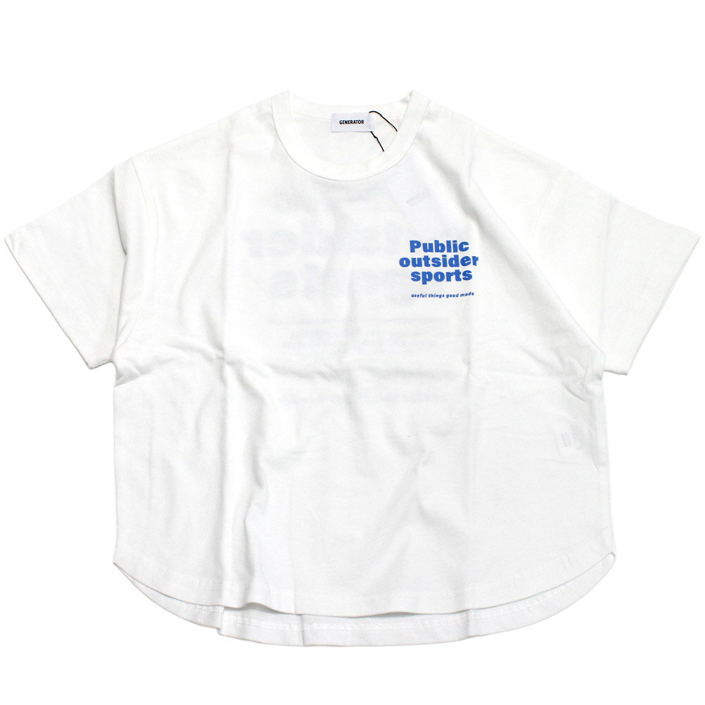 樂天商城 - 【ジェネレーター/子供服/GENERATOR/ジュニア 】 Public Tシャツ ホワイト(WH)