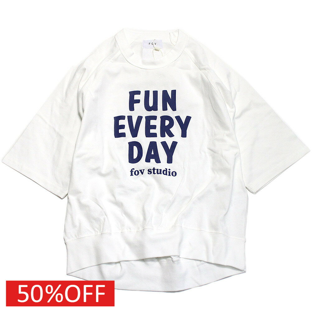 T-Shirts （Half Sleeves） - 【FOV/フォブ/こども服/キッズ/親子/カジュアル】 セール 【50%OFF】 FUNEVERYDAY プルオーバー ホワイト(WH)