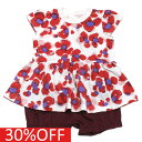 【マルーク/maarook/ベビー服/子供服/Wonder apartment】 セール 【30%OFF】 天竺パンジープリントbabyセット アカ系(23)
