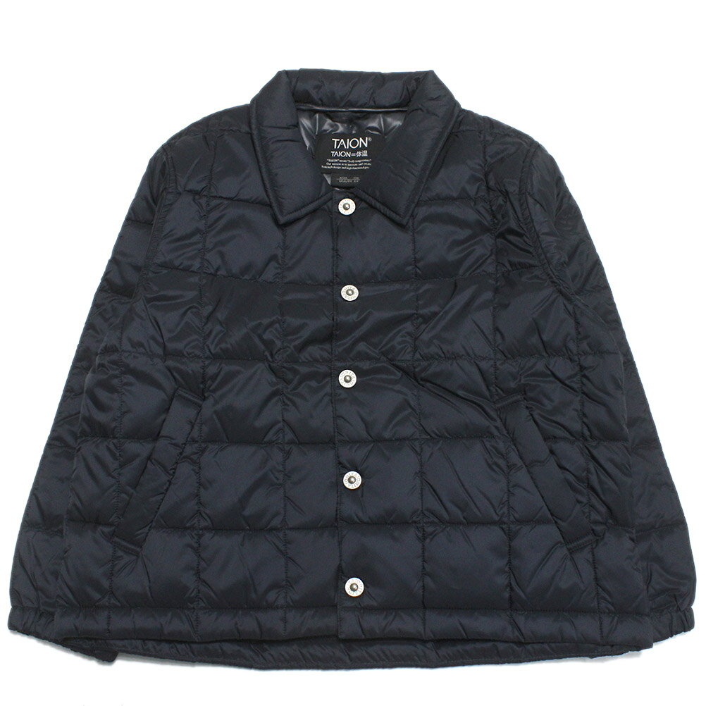 樂天商城 - 【TAION/タイオン/ダウン/インナーダウン/キッズ/子供服/プレゼント】 ベーシック ダウンコーチジャケット ダークネイビー(DNV)