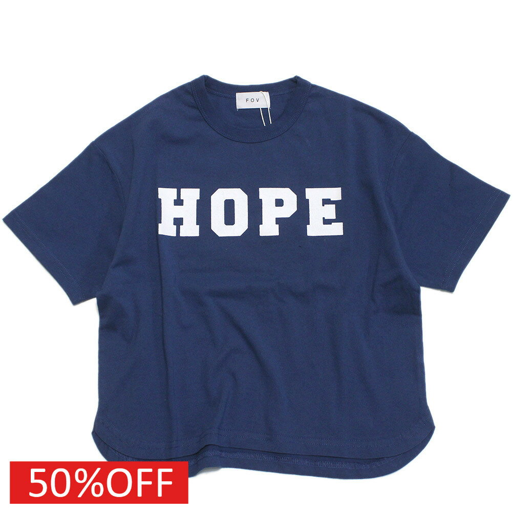 T-Shirts （Half Sleeves） - 【FOV/フォブ/こども服/キッズ/親子/カジュアル】 セール 【50%OFF】 HOPE 6分袖 Tシャツ ブルー(BL)